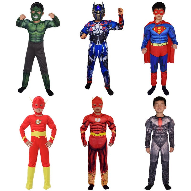 Halloween Avengers Costume Children'S Conjoined Muscle Suit Spider Iron Man Hulk Conjoined Muscle Suit - Image 5